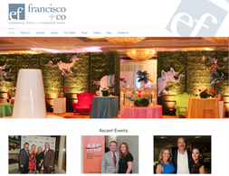 Screenshot image of website for www.franciscoandco.com